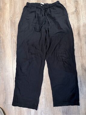 Little moon sail Black Drawstring Pants